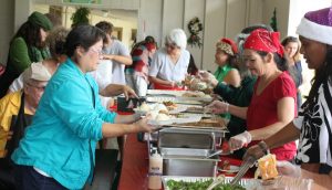 Photo of buffet line