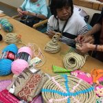 Photo of Liv! Zentangles members working with rope project