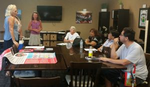 Photo of group listening to Susan from Hawaii Fi-Do