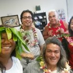 Photo of Lani and Maui Peer Support Group with their lei