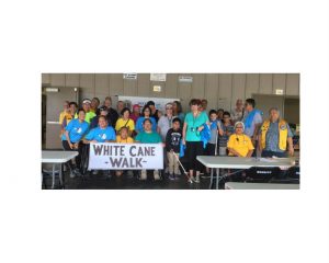 Group photo of White Cane Walk participants in Hilo