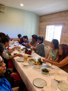 Photo of group sitting around table