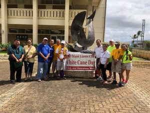 Group photo of Maui Lions Club with Mayor Arakawa