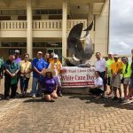 Group photo of Maui Lions Club and AILH staff with Mayor Arakawa