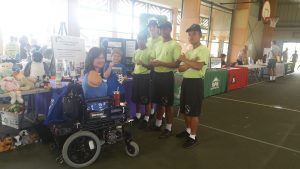 Photo of Pauline and boys at Hilo Housing Fair