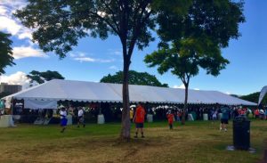 Photo of Oahu Charity Walk welcome tent